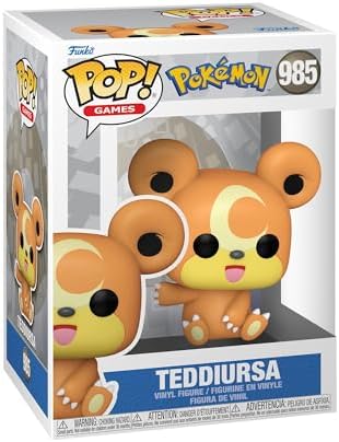 Funko Pop! Games Pokemon Teddiursa Vinyl Figure