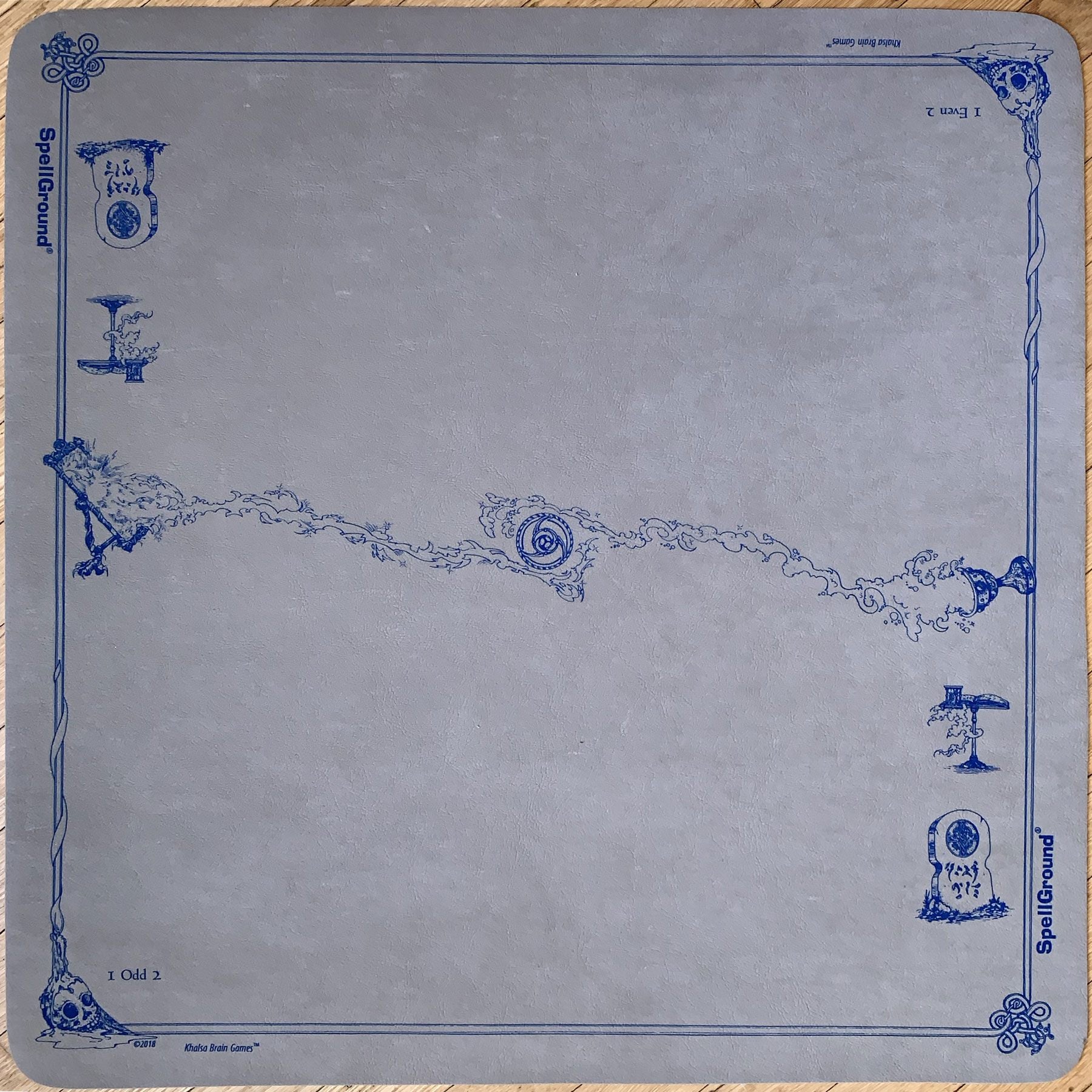 Khalsa Brain Games Spellground Classic 20x20 Playmat Grey Oldskhool V6