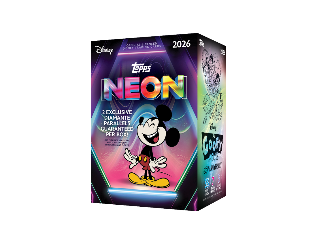Topps 2026 Disney Neon Value Blaster Box