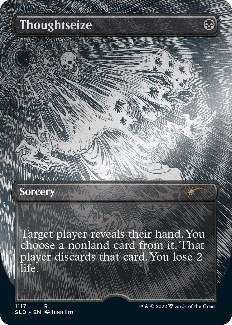 Image for Thoughtseize (1117) (Foil Etched) (1117) (SLD) - Magic: The Gathering