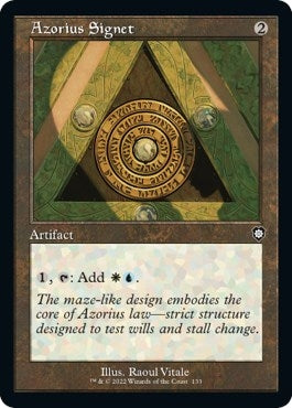 Azorius Signet (Retro Frame) (133) (BRC)