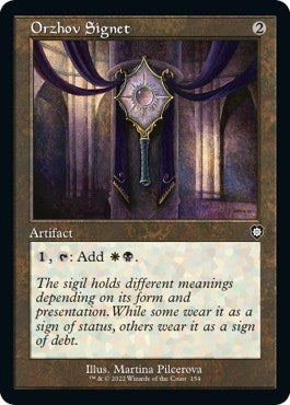 Orzhov Signet (Retro Frame) (154) (BRC)