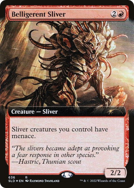 Belligerent Sliver (Extended Art) (636) (SLD)