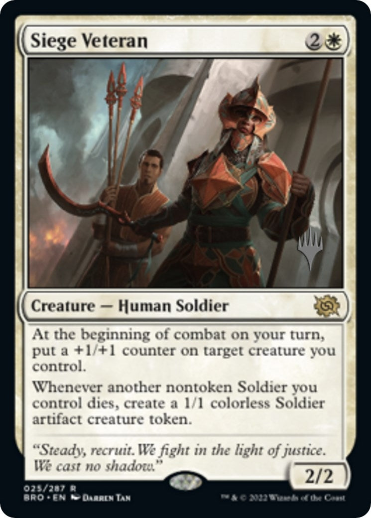 Image for Siege Veteran (25) (PPBRO) - Magic: The Gathering
