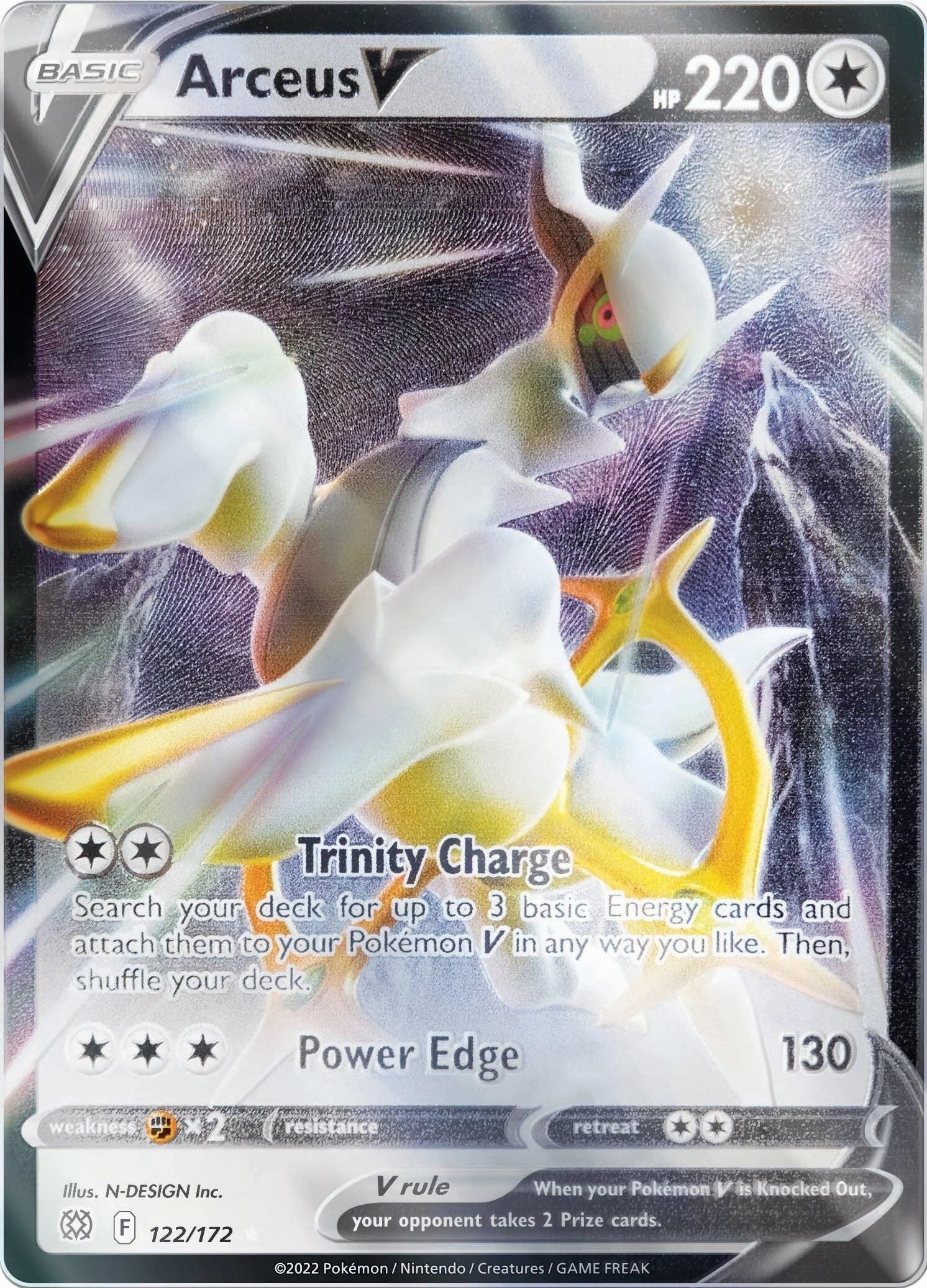 Arceus V - 122/172 (Metal Card) (122/172) (MCAP)