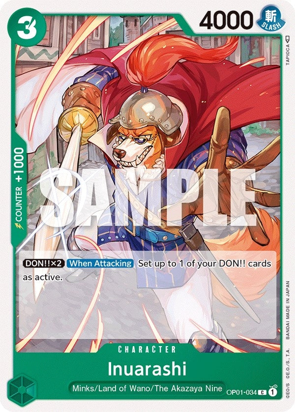 Image for Inuarashi (OP01-034) (OP01) - One Piece Card Game