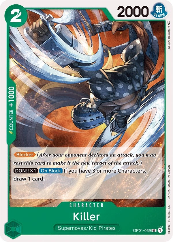 Image for Killer (OP01-039) (OP01) - One Piece Card Game