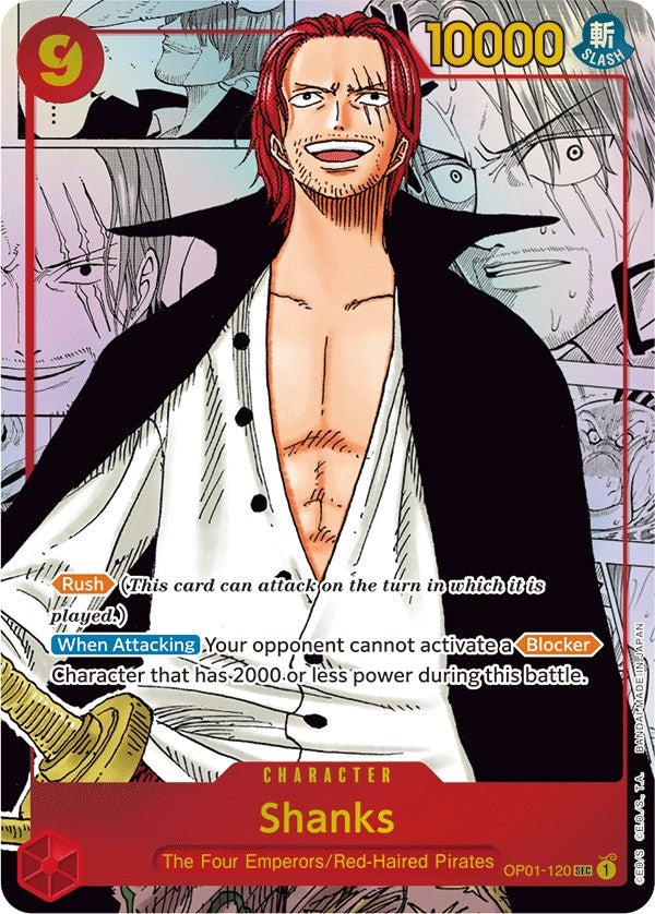 Shanks (Parallel) (Manga) (Alternate Art) (OP01-120) (OP01)