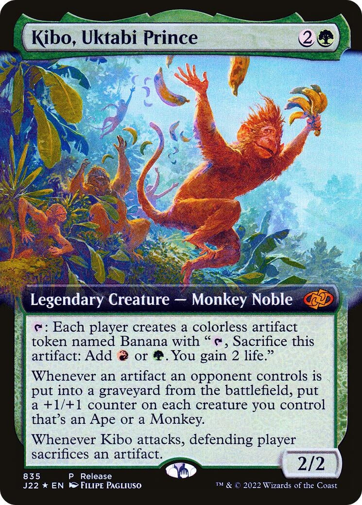 Image for Kibo, Uktabi Prince (Extended Art) (835) (LARP) - Magic: The Gathering