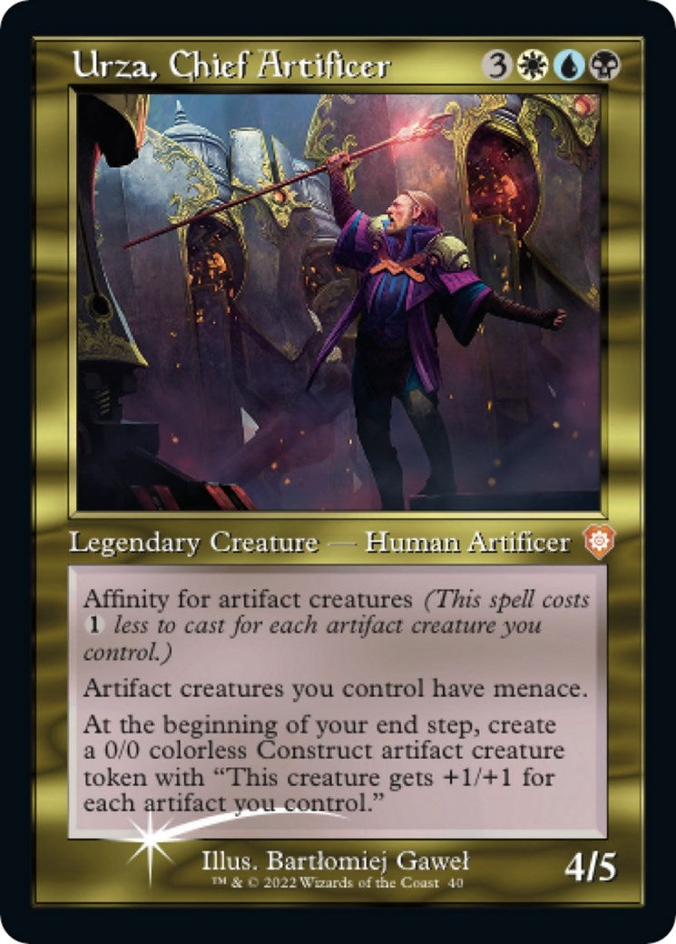 Urza, Chief Artificer (Display Commander) - Thick Stock (40) (BRC)