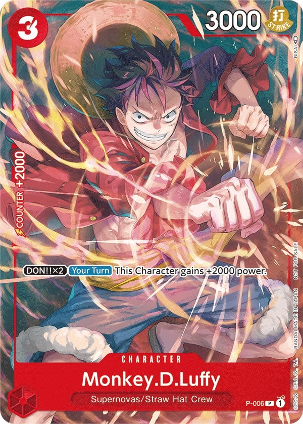 Monkey.D.Luffy - P-006 (Tournament Pack Vol. 1) (P-006) (OP-PR)