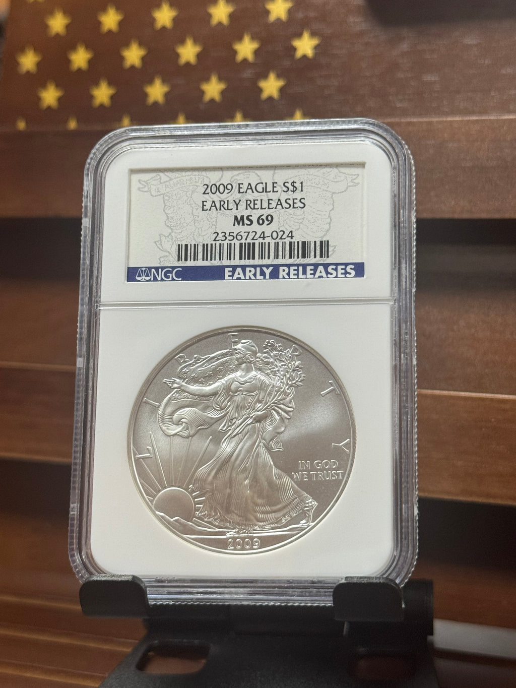 2009 Silver Eagle – NGC MS69 (Early Releases)