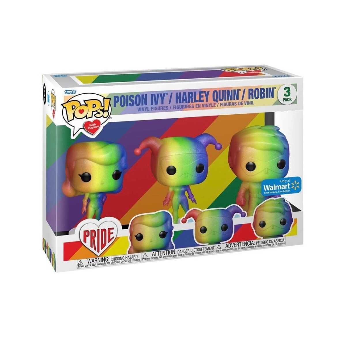 Funko Pops Heroes Poison Ivy Harley Quinn Robin