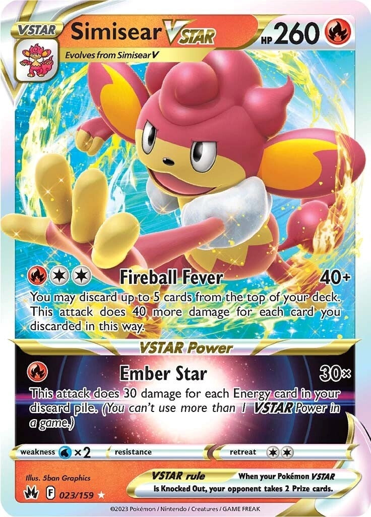 Simisear VSTAR (023/159) (CRZ)