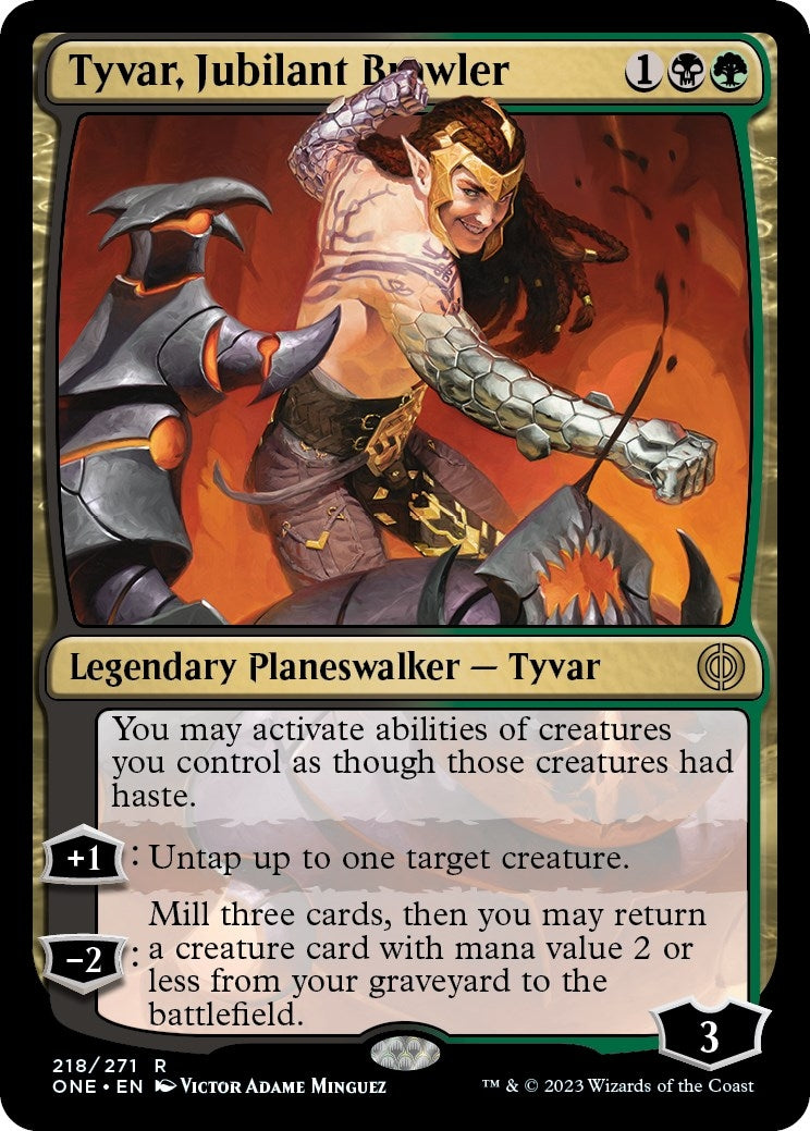 Sp Magic: The Gathering - Tyvar, Jubilant Brawler (218) (ONE)