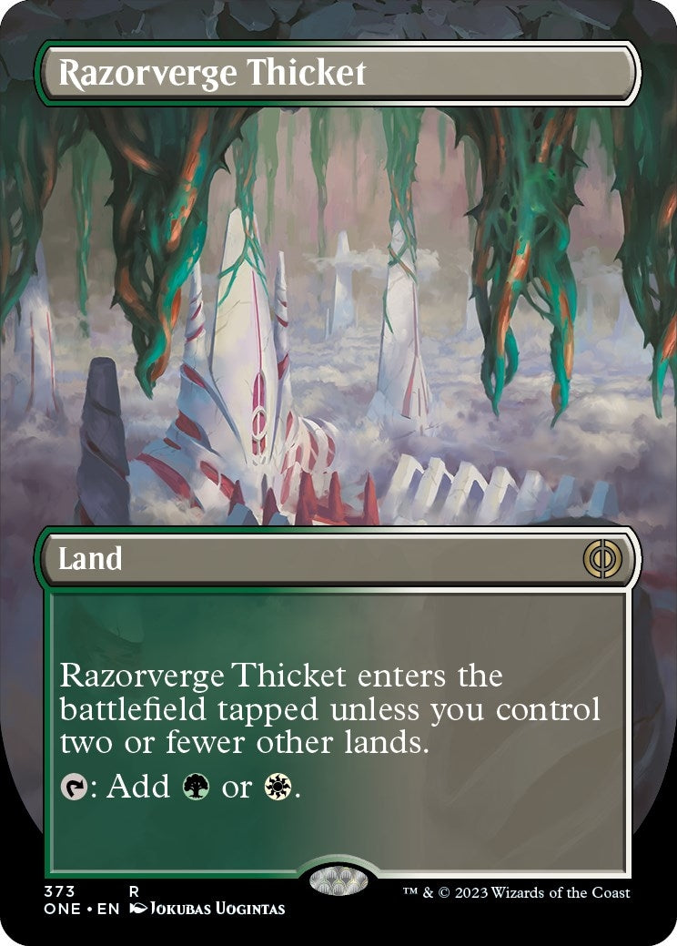 Razorverge Thicket (Borderless) (373) (ONE)