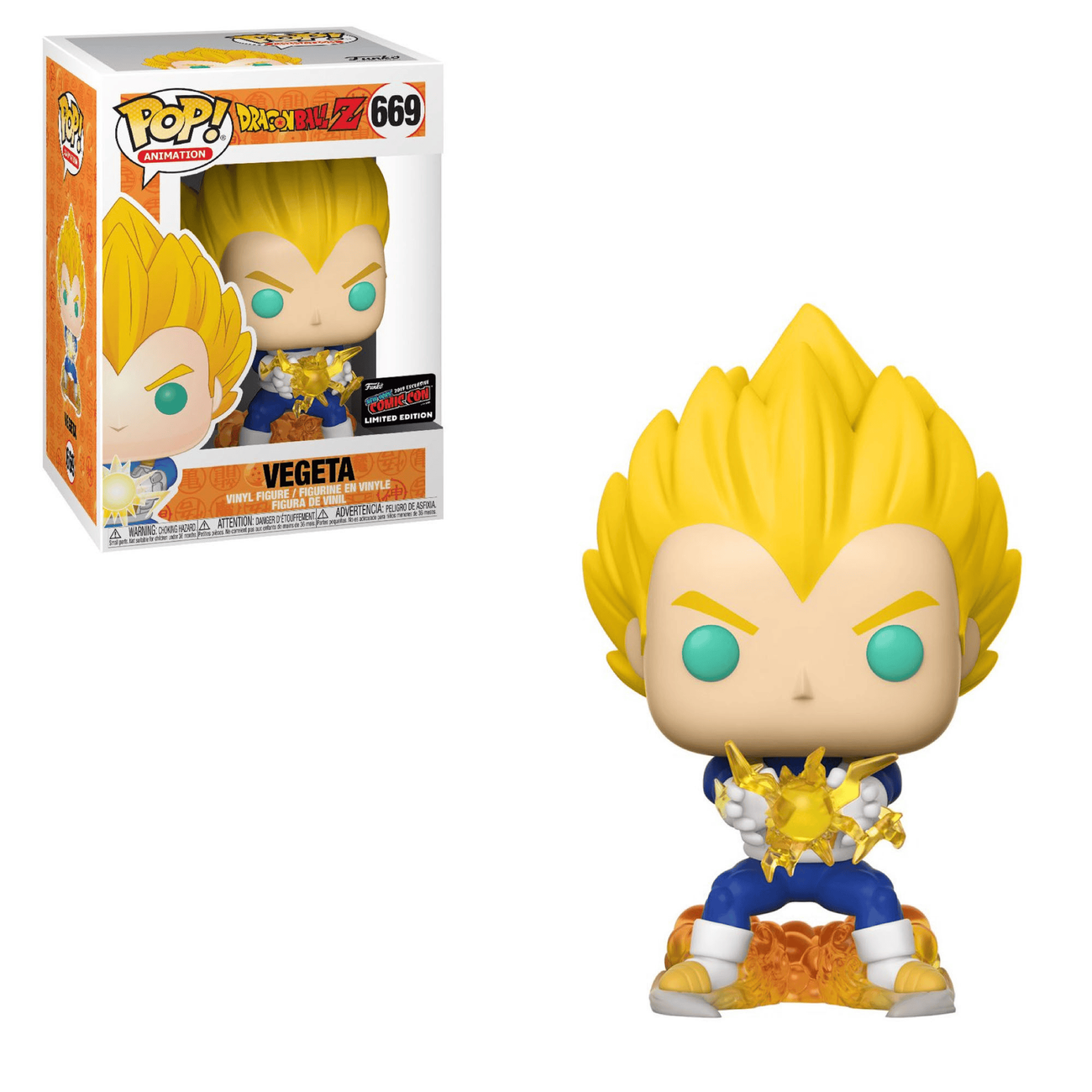 Funko Pop! Animation Dragon Ball Z #669 Vegeta 2019 Fall Convention