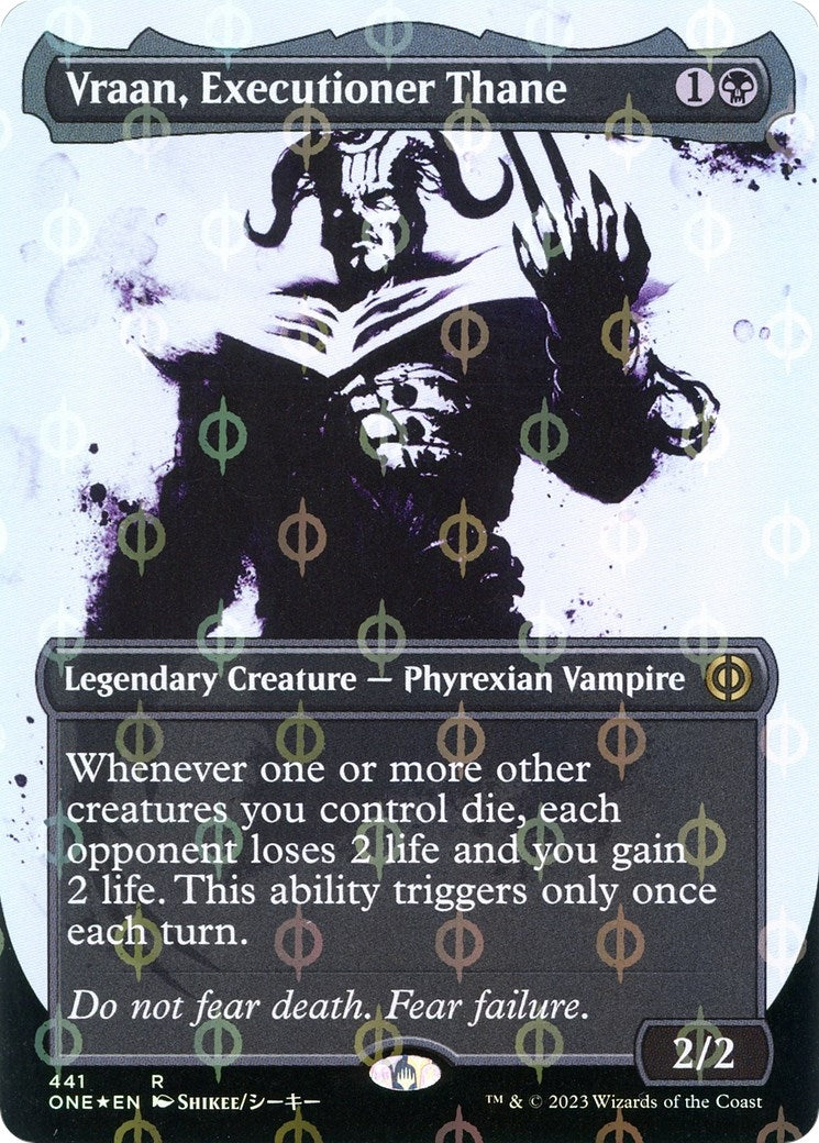 Vraan, Executioner Thane (Showcase) (Step-and-Compleat Foil) (441) (ONE)