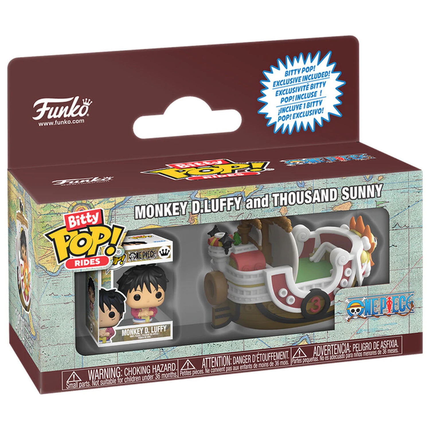 Funko Bitty Pop Ride Monkey D. Luffy En Thousand Sunny One Piece