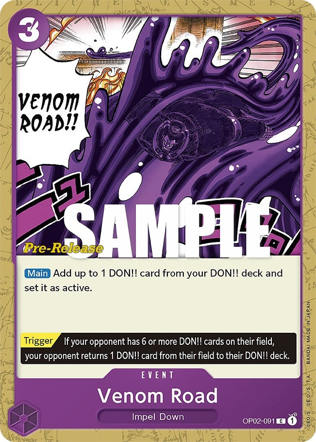 Venom Road (OP02-091) (OP02 PRE)