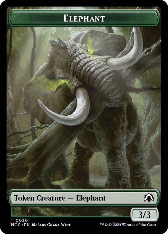 Image for Elephant // City's Blessing Double-Sided Token (30 // 45) (MOC) - Magic: The Gathering