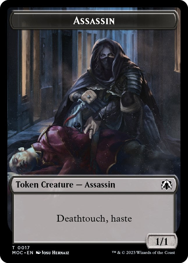 Image for Assassin // Knight (0010) Double-Sided Token (17 // 10) (MOC) - Magic: The Gathering