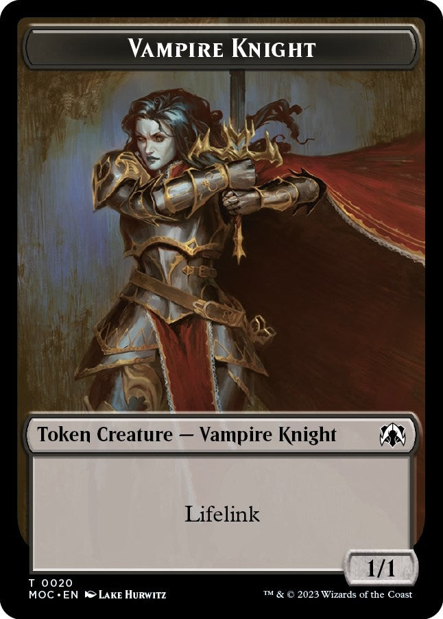 Vampire Knight // Soldier Double-Sided Token (20 // 8) (MOC)