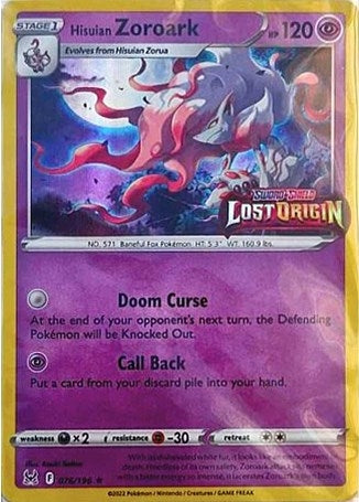 Hisuian Zoroark - 076/196 (Lost Origin Stamped) (076/196) (MCAP)