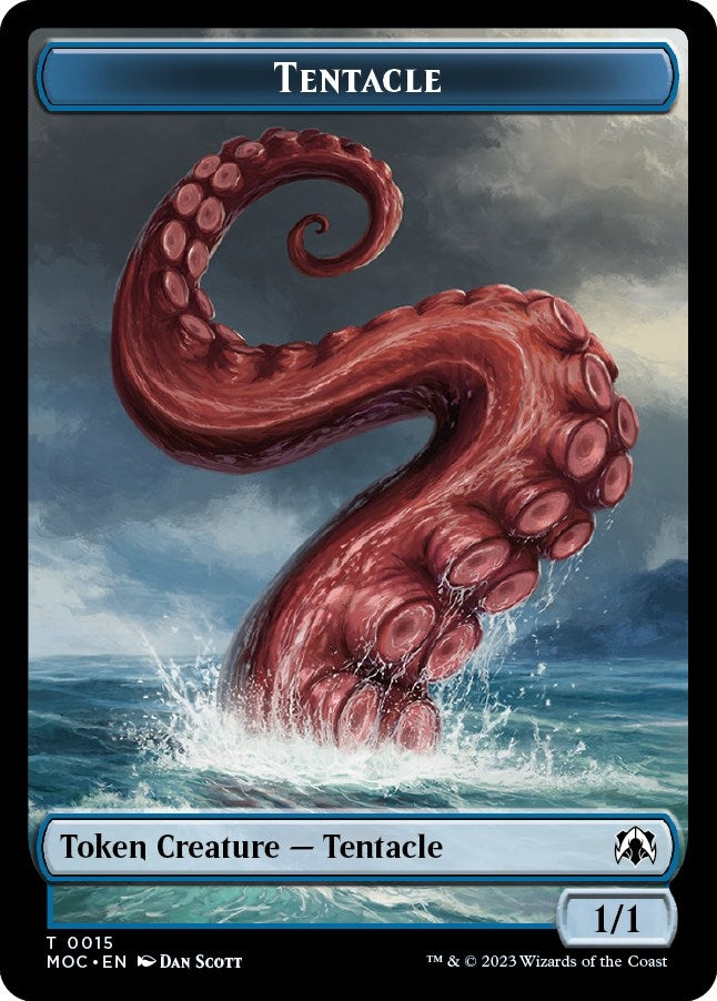 Tentacle // Human Double-Sided Token (15 // 26) (MOC)