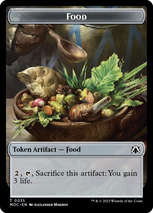 Food // Replicated Ring Double-Sided Token (35 // 41) (MOC)