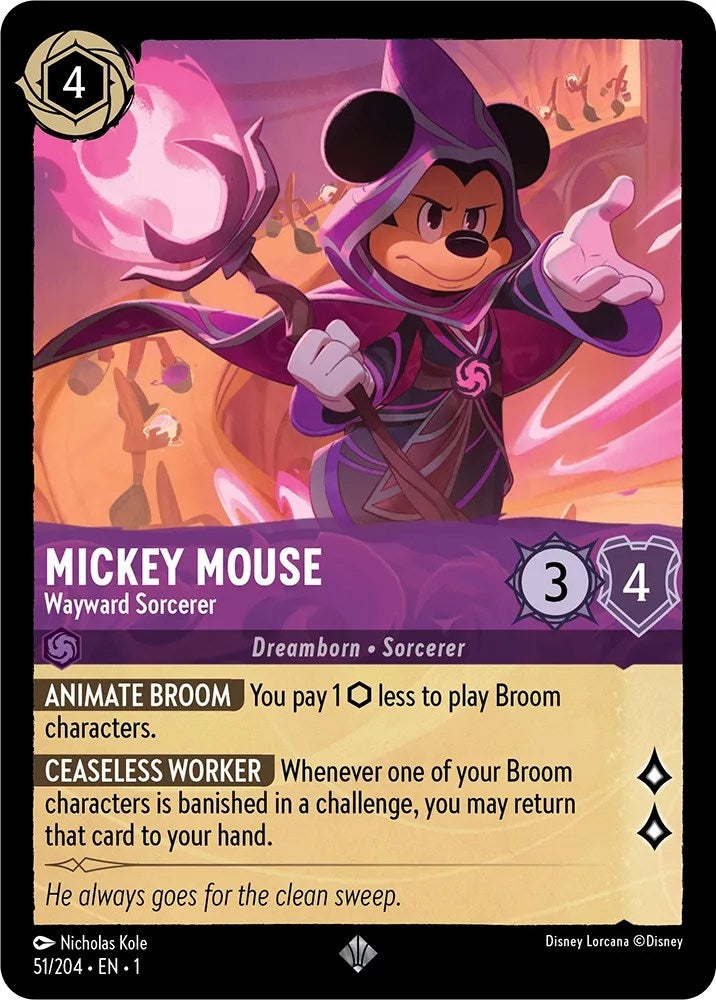 Mickey Mouse - Wayward Sorcerer (51/204) (1)