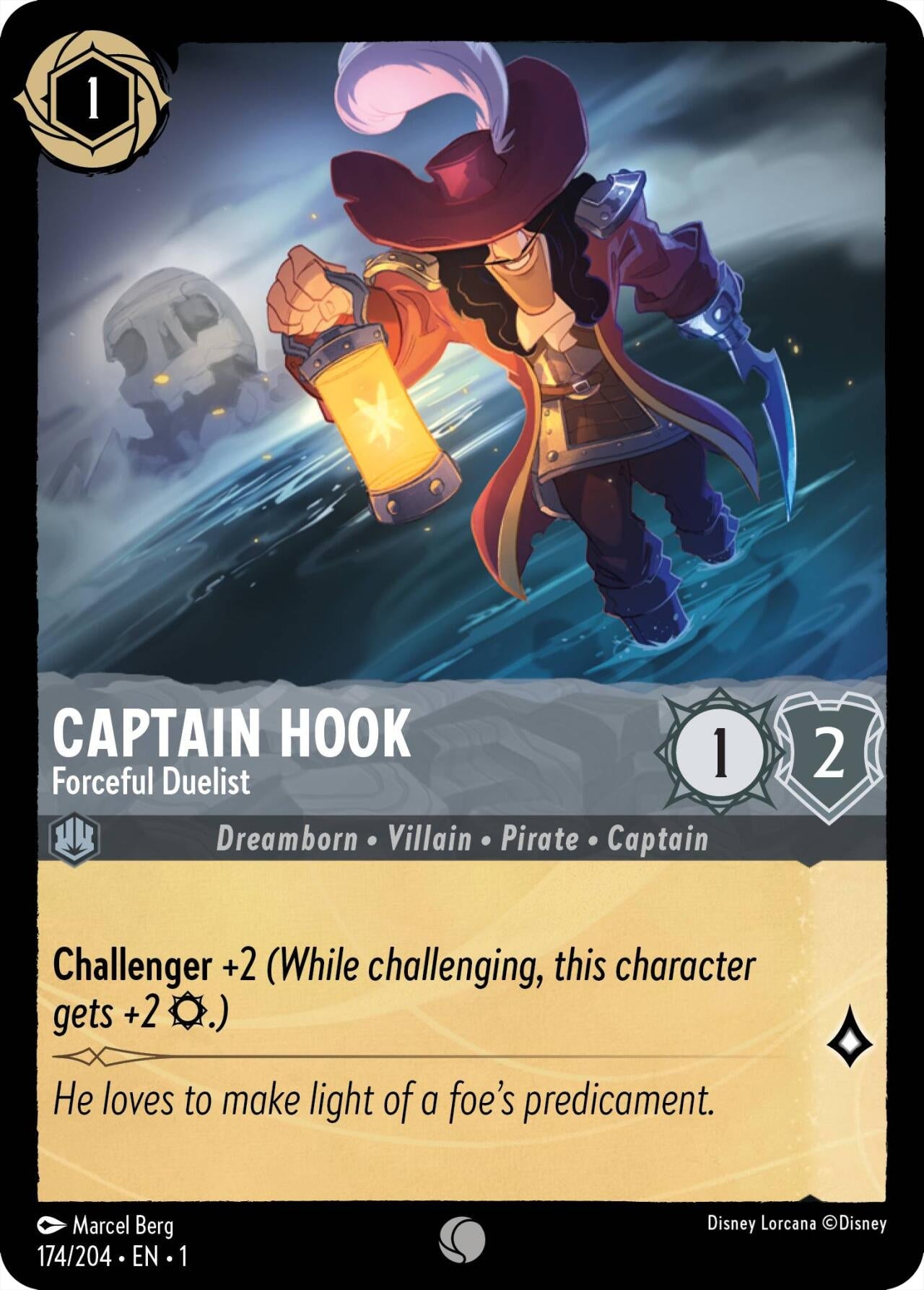Captain Hook - Forceful Duelist (174/204) (1)