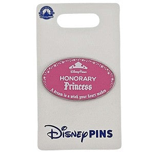Disney Parks Pin - Cast Member Name Tag - Honorary Princess