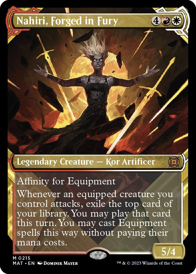 Nahiri, Forged in Fury (Halo Foil) (215) (MAT)