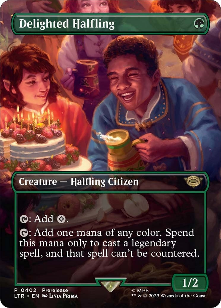 Delighted Halfling (Borderless) (402) (LTR)