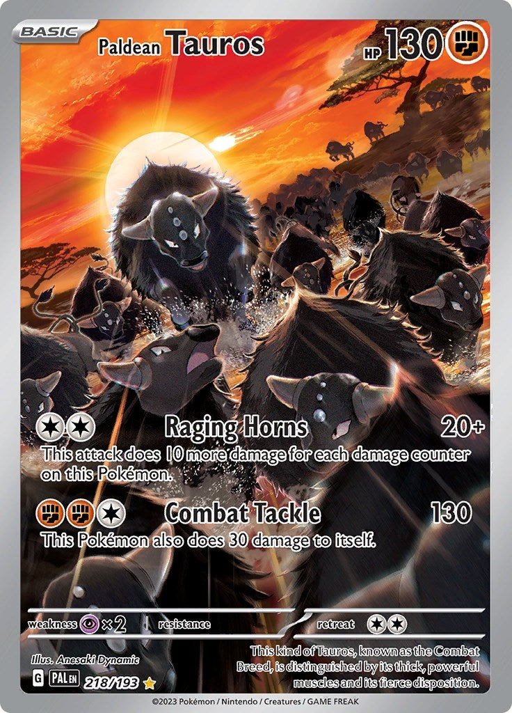 Paldean Tauros (218/193) (PAL)