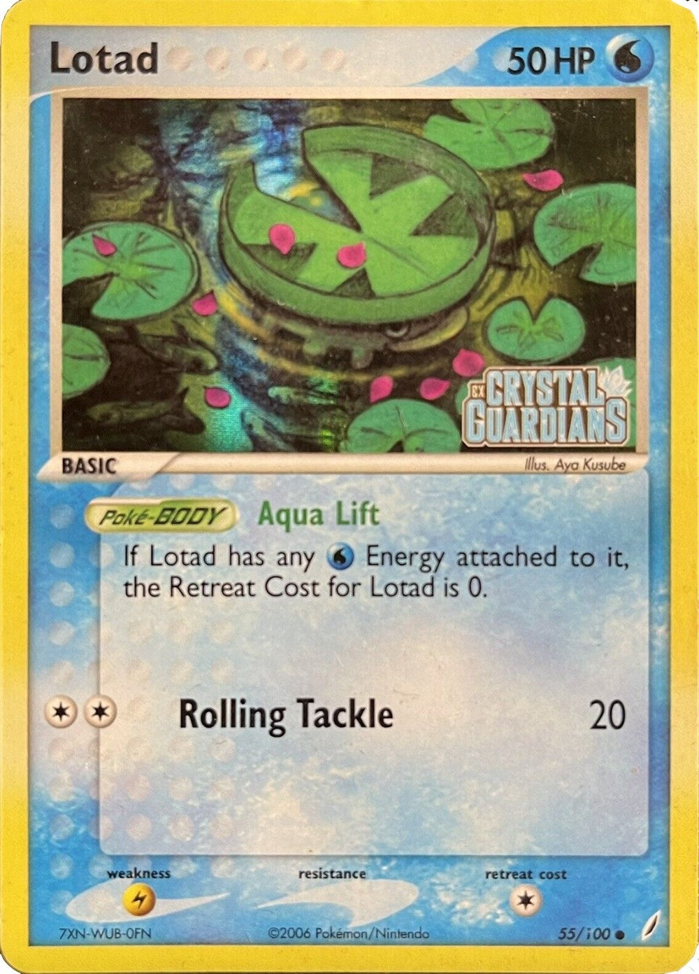 Lotad - 055/100 (EX Crystal Guardians Reverse Holofoil) (55/100) (CG)