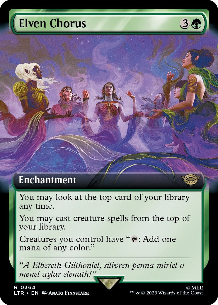 Elven Chorus (Extended Art) (364) (LTR)