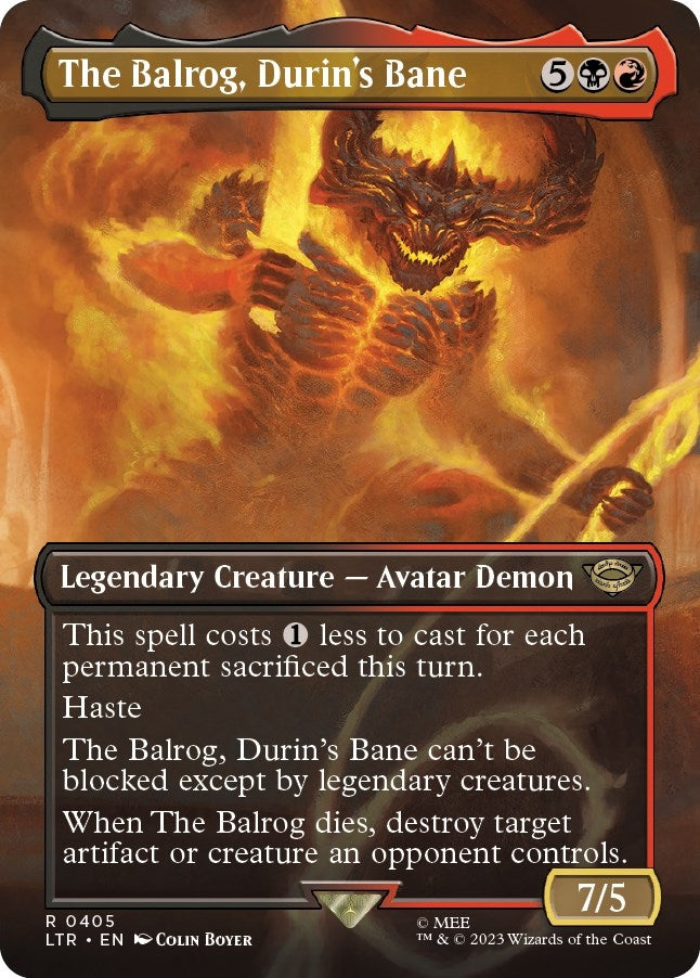 The Balrog, Durin's Bane (Borderless) (405) (LTR)
