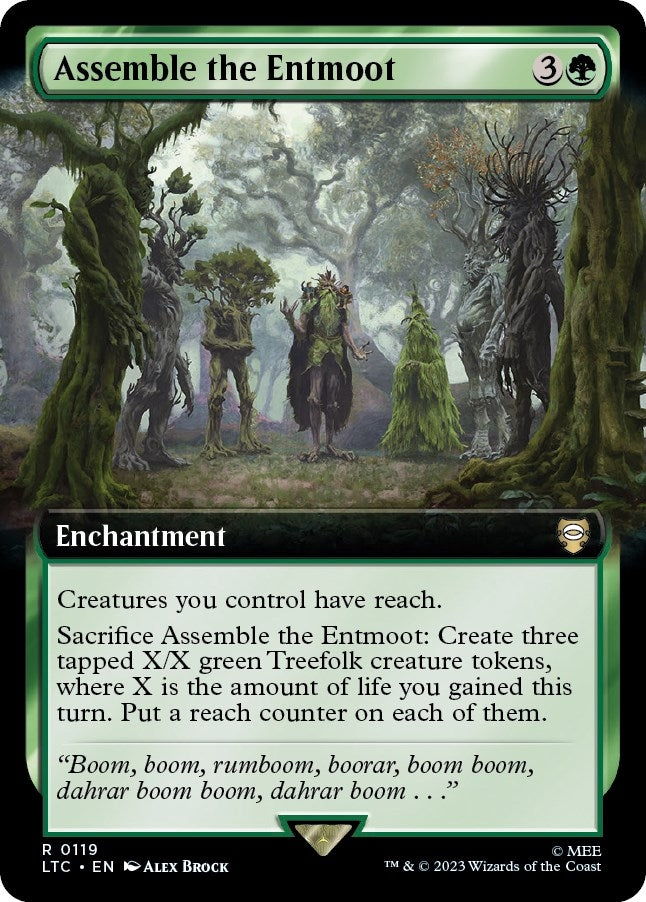 Assemble the Entmoot (Extended Art) (119) (LTC)