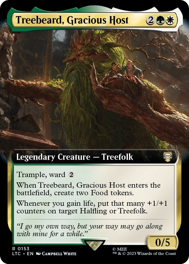 Treebeard, Gracious Host (Extended Art) (153) (LTC)