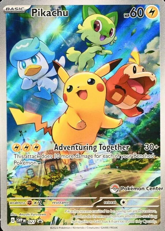 Pikachu - 027 (Pokemon Center Exclusive) (027) (SVP)