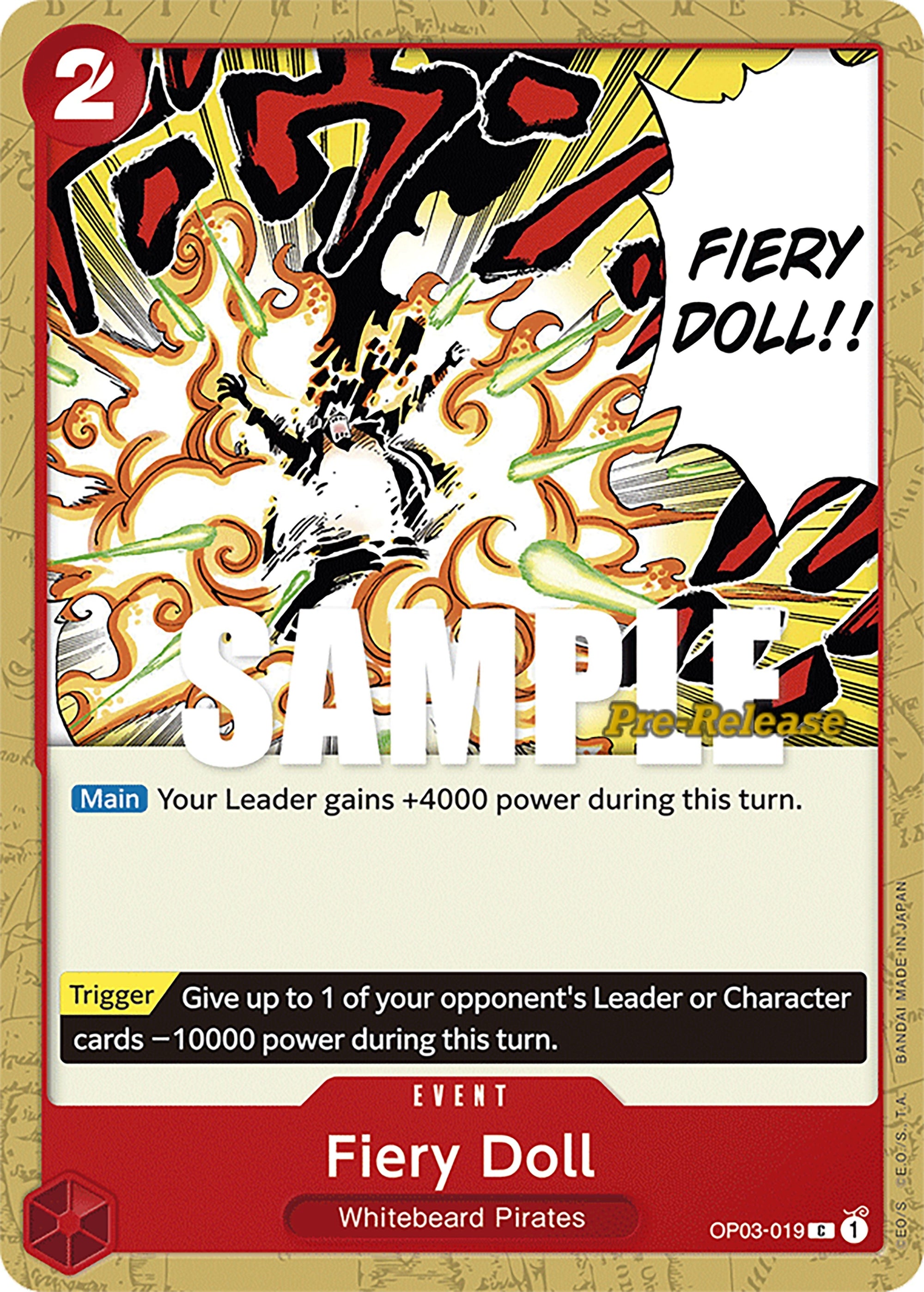 Fiery Doll (OP03-019) (OP03 PRE)