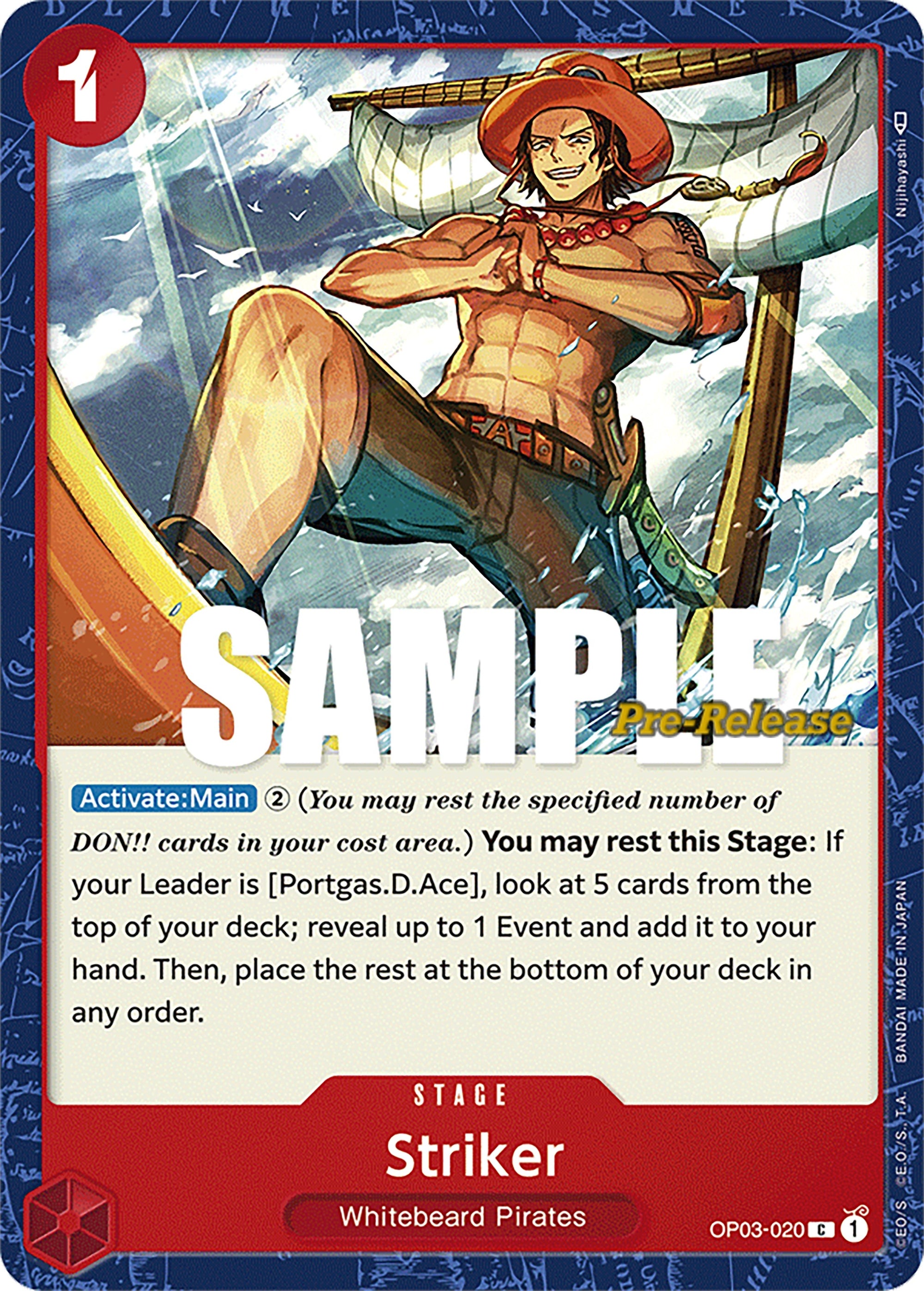 Striker (OP03-020) (OP03 PRE)