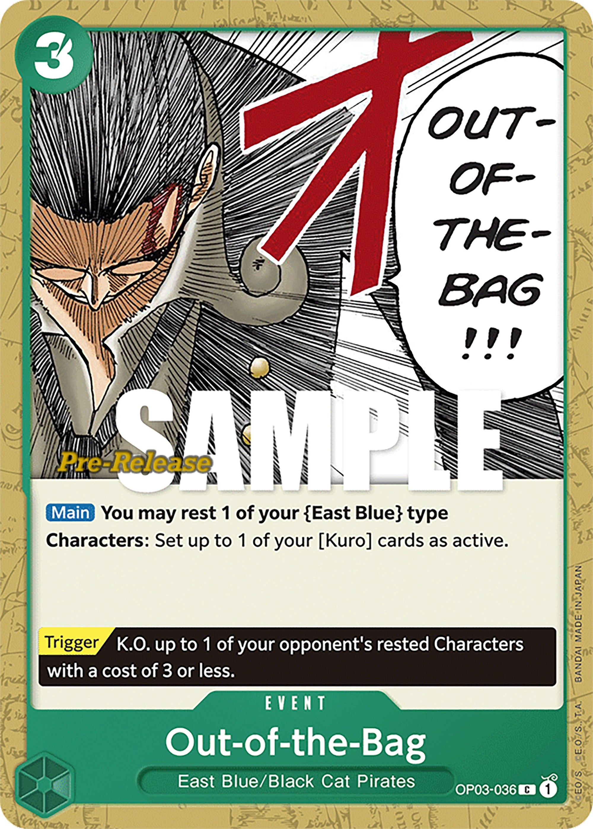 Out-of-the-Bag (OP03-036) (OP03 PRE)