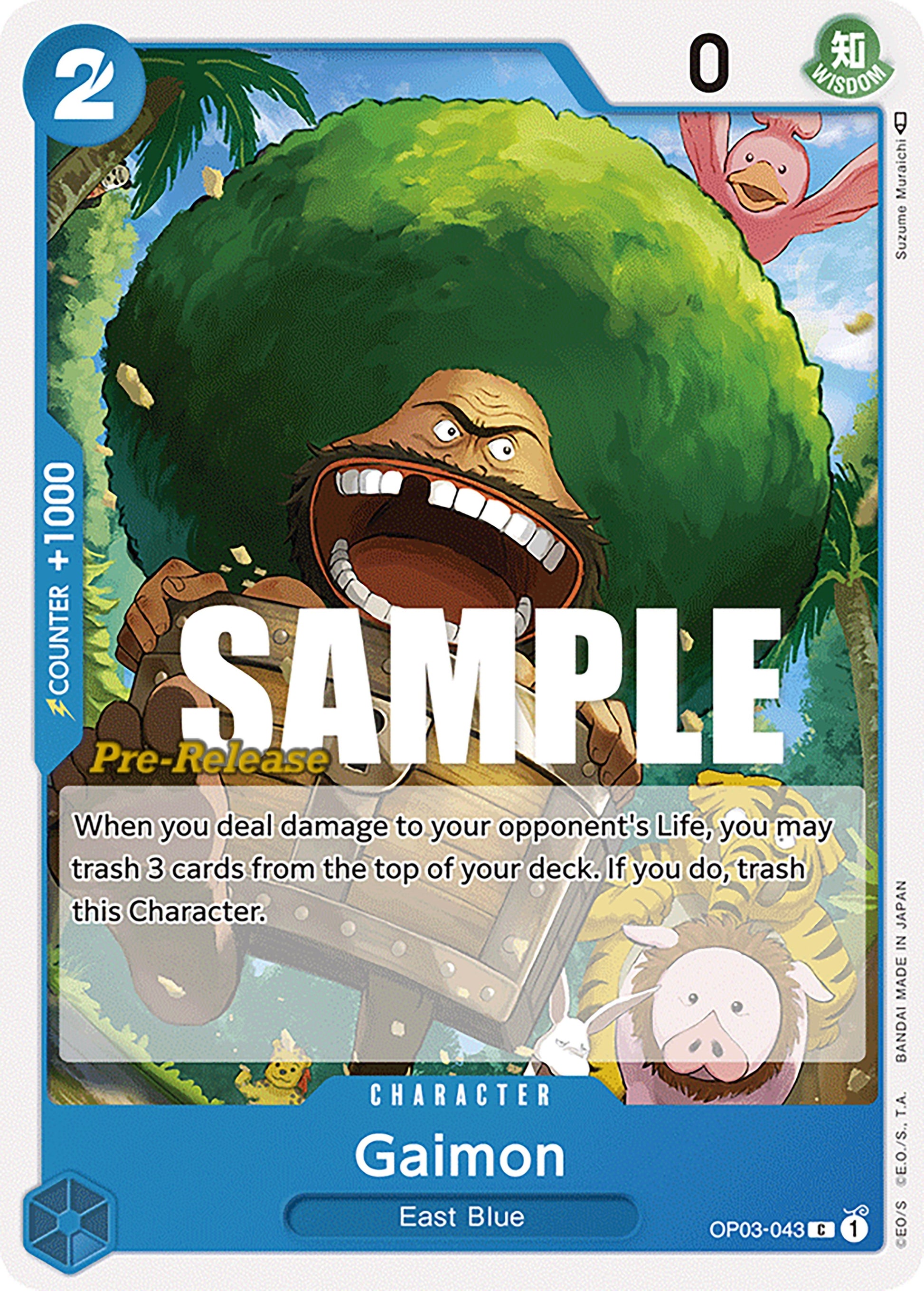 Image for Gaimon (OP03-043) (OP03 PRE) - One Piece Card Game