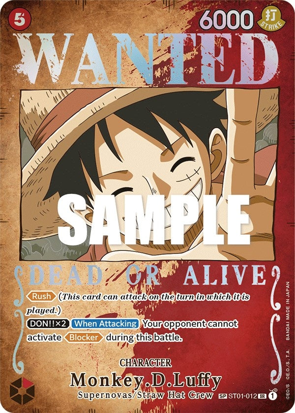 Monkey.D.Luffy (Wanted Poster) (ST01-012) (OP03)
