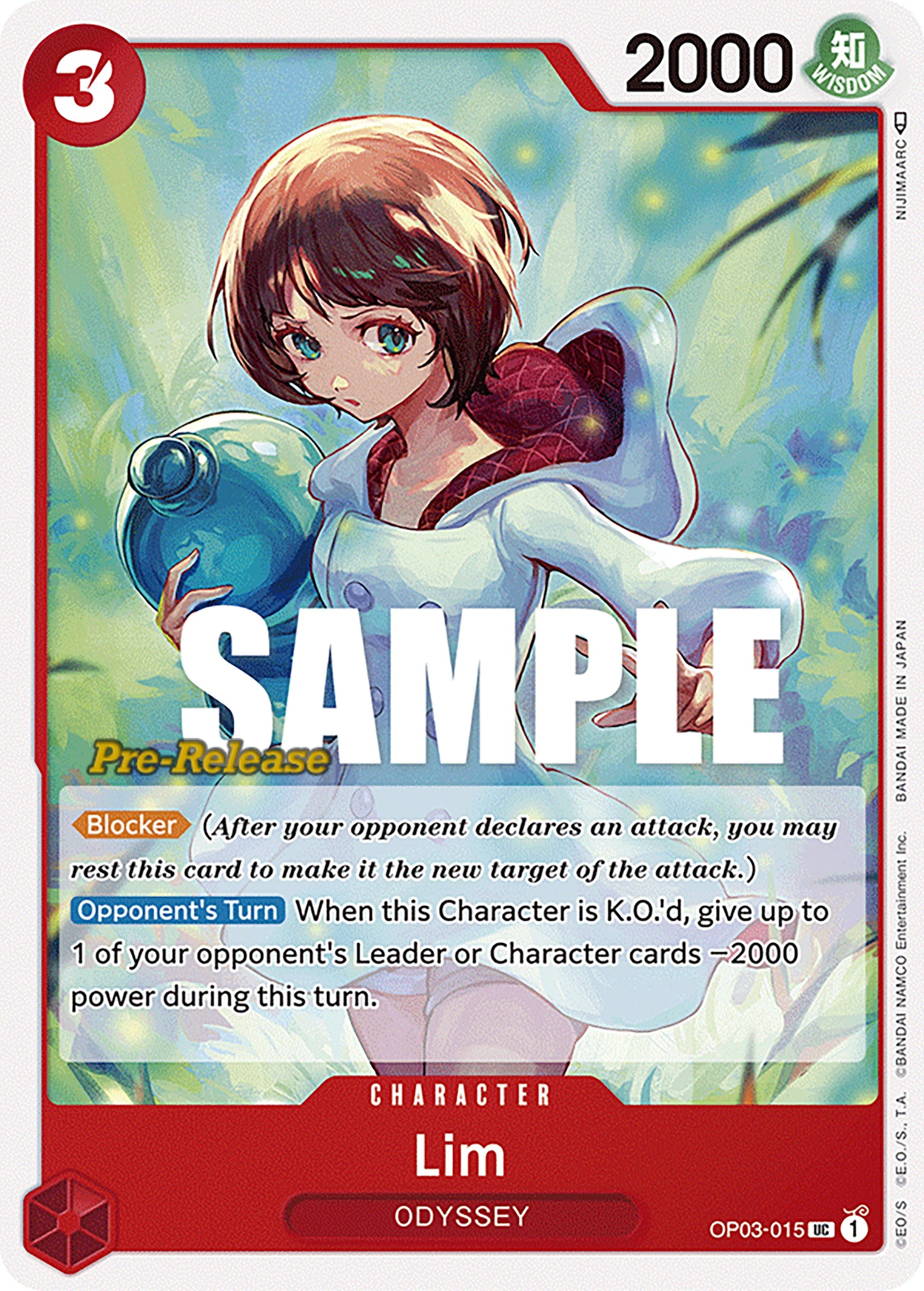 Image for Lim (OP03-015) (OP03 PRE) - One Piece Card Game