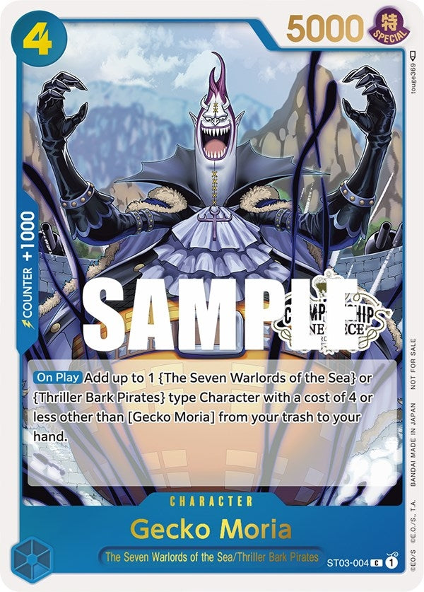 Image for Gecko Moria (Store Championship 2023 Participation Pack Vol.1) (ST03-004) (OP-PR) - One Piece Card Game