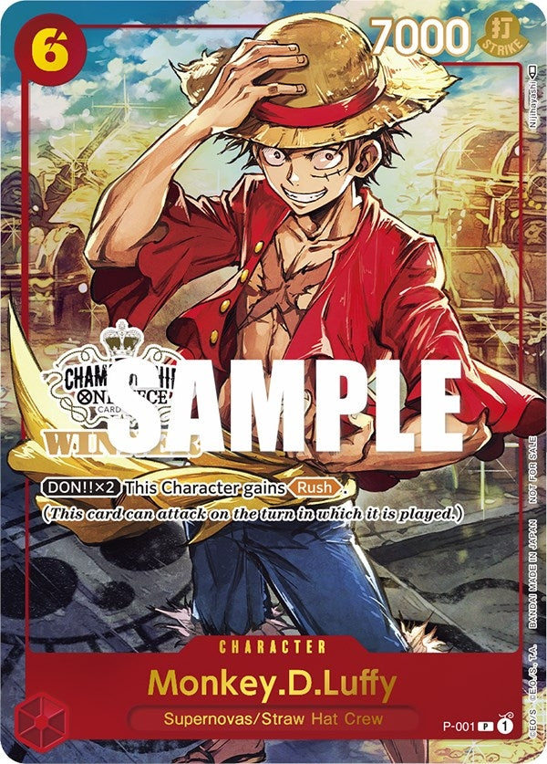 Monkey.D.Luffy (Store Championship Trophy Card) (P-001) (OP-PR)